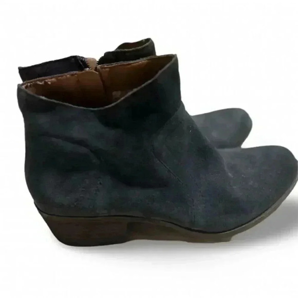 Lucky Brand Brolley Women's Suede Ankle Booties Gray Size 8.5 M - Picture 1 of 5